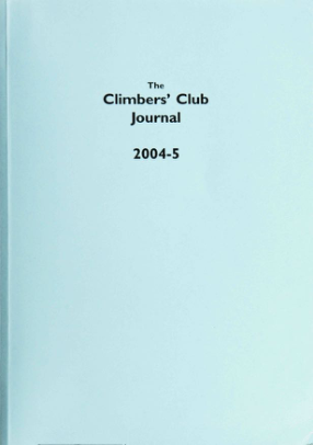 Climbers' Club 2004-05 Journal cover